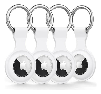 Llavero De Silicona Para Airtag Blanco
