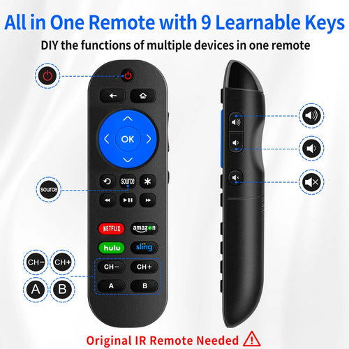 Control Remoto Universal Para Roku Y Vizio Tv