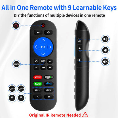 Control Remoto Universal Para Roku Y Vizio Tv
