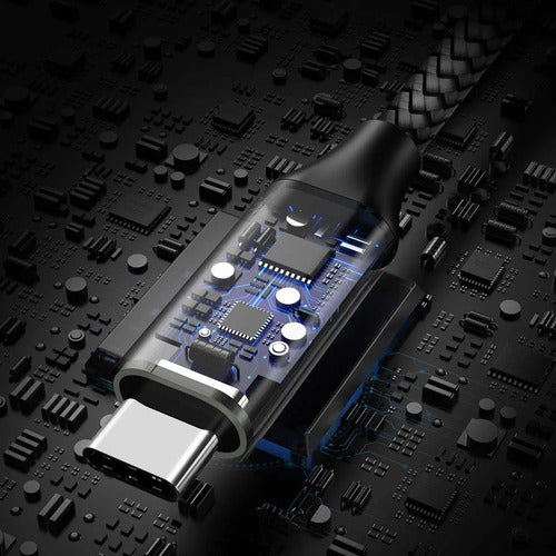 Cable De Carga Rápida Usb-a A Usb-c De 2 Pies Gris
