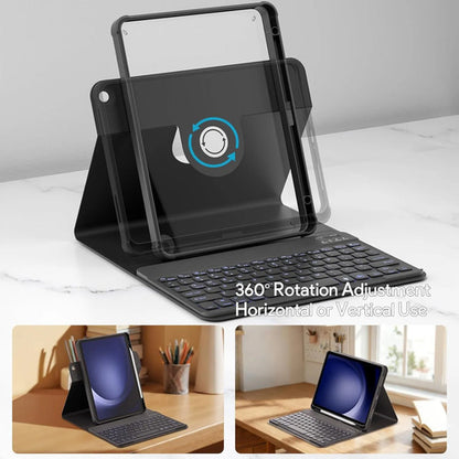 Funda Con Teclado Para Galaxy Tab A11 Plus Y A9 Plus Negro