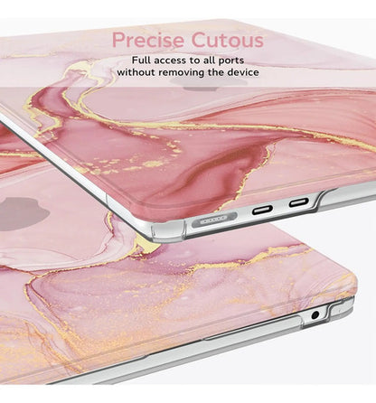 Funda B Belk Para Macbook Air Rosa Dorado Mármol