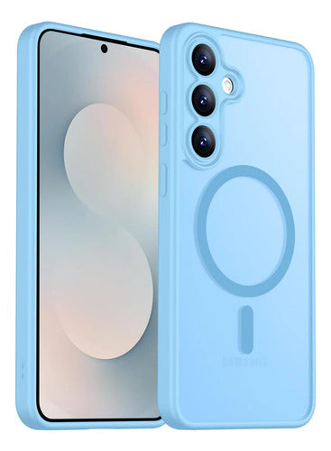 Funda Magnética Para Samsung Galaxy S25 Fe Azul Claro
