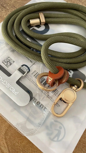 Cordón Correa Ajustable Para Celular Con Gancho De Metal