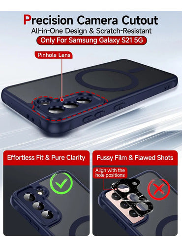 Funda Para Galaxy S21 Azul Liso