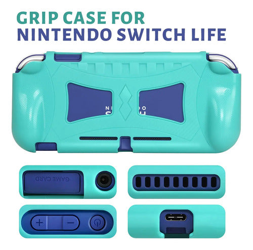 Pack De Protección Y Organización Para Nintendo Switch Verde