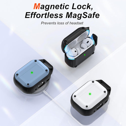 Estuche Para AirPods Pro 2da Gen Con Kit Negro