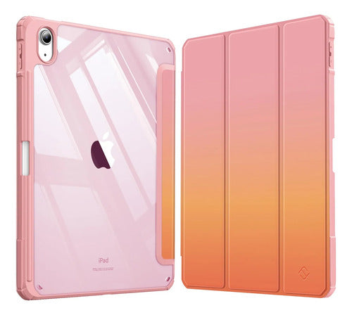 Funda Híbrida Delgada Para iPad Naranja