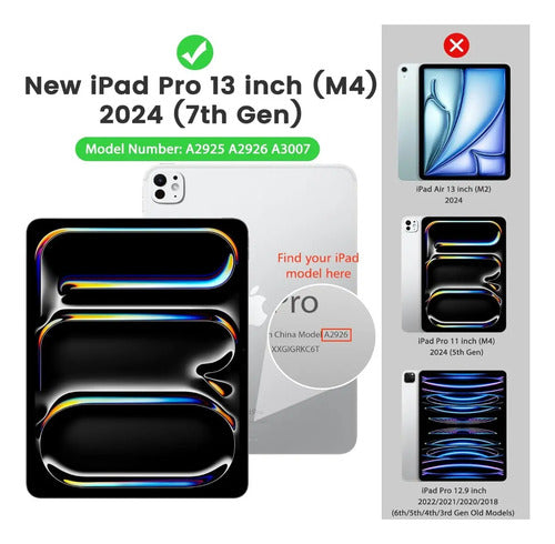 Funda iPad Pro De 13 PuLG. M4 2024 (7a Gen)