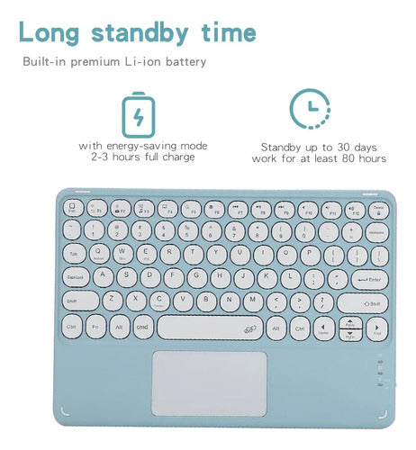 Funda Con Teclado Para Samsung Galaxy Tab A11/a9 8.7'' Violeta