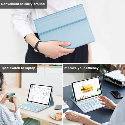Funda Con Teclado Para Lenovo Tab M11 / K11 Lte 11 Pulgadas Celeste