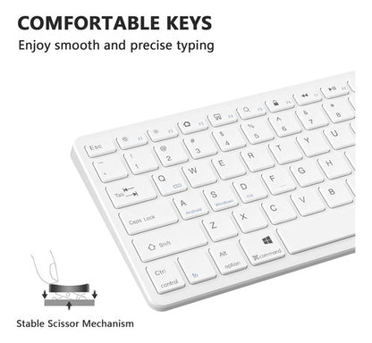 Teclado Bluetooth Taiyang Para iPad Y Dispositivos Bluetooth Blanco