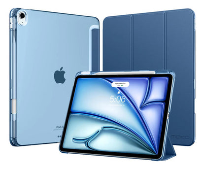 Funda Moko Para iPad Air Con Soporte Para Lápiz Azul Marino