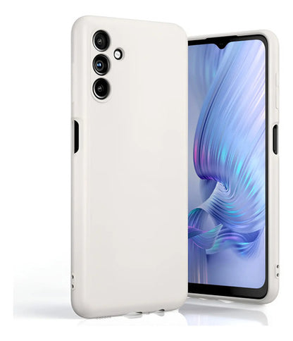 Funda Para Galaxy A13 5g, Silicona Líquida, Delgada, Suave Blanco