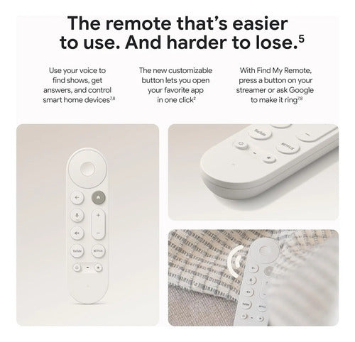 Google Tv Streamer 4k 32gb Control Por Voz Porcelain Blanco De Voz