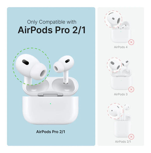 Funda Impermeable Para AirPods Pro 2da Y 1ra Gen. Funfetti - Lanyard