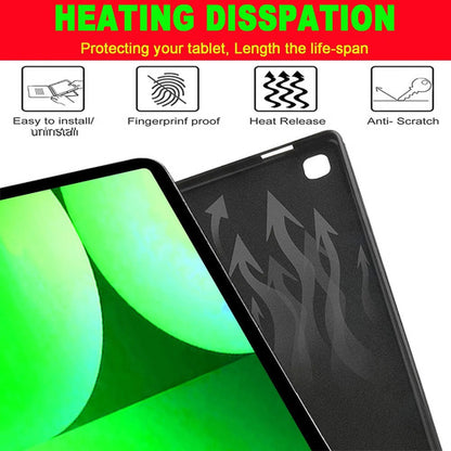 Funda Con Teclado Para Samsung Tab S10+/s9 Fe+/s9+/s8+/s7... Verde