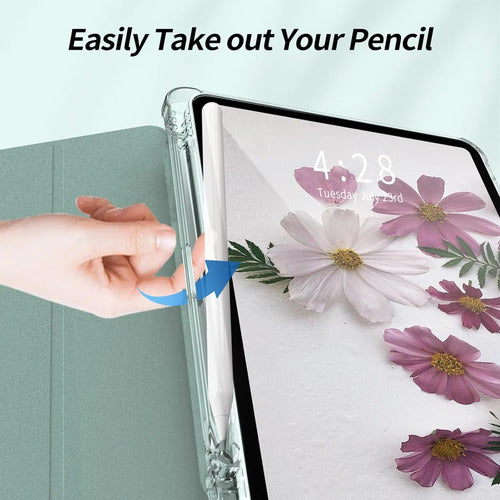 Funda Kenke Para iPad Pro 11 Pulgadas Con Soporte Para Lápiz Verde Oscuro