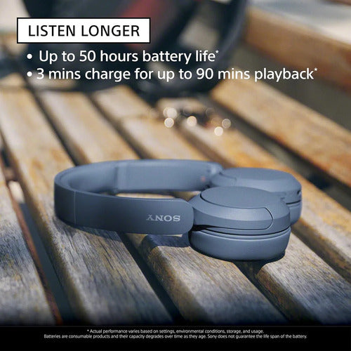 Auriculares Inalámbricos Bluetooth Sony Wh-ch520 Negro