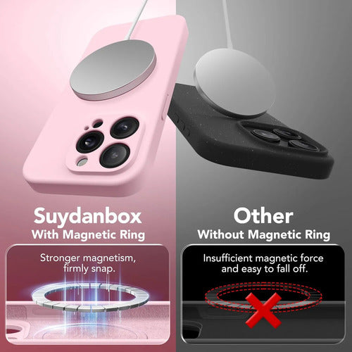 Funda Magnética Para iPhone 14 Pro Rosa