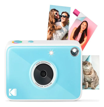 Cámara Digital Kodak Printomatic+ Instant Print 10mp Rosa Azul