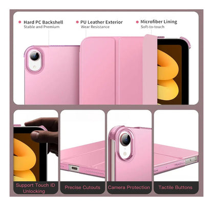 Funda Para iPad Mini 7 (a17 Pro) 2024 Y Mini 6 2021 Rosa