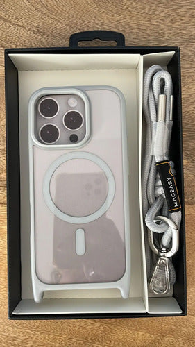 Funda Mageasy Para iPhone 16 Pro De 6.3 Pulgadas Con Correa