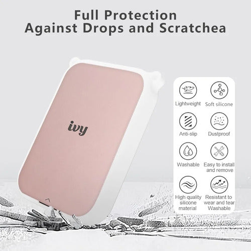 Funda De Silicona Para Impresora De Fotos Canon Ivy 2 Mini Blanco