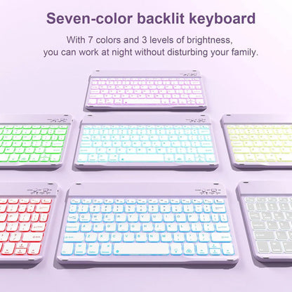 Funda Con Teclado Para iPad Air Gen 11 Lila