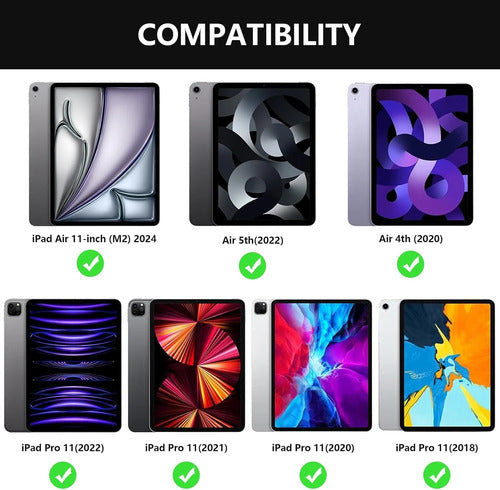 Funda Con Teclado Para iPad Pro M3 11  Negro