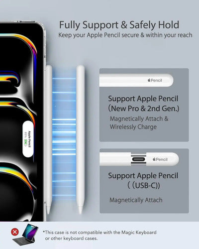 Funda Transparente Moko Para iPad Pro 13'' M4 2024. Claro