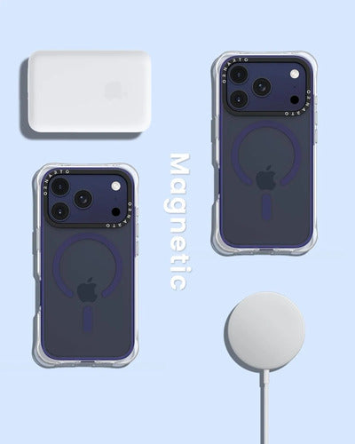 Funda Ornarto Air Para iPhone Pro Max Azul Marino