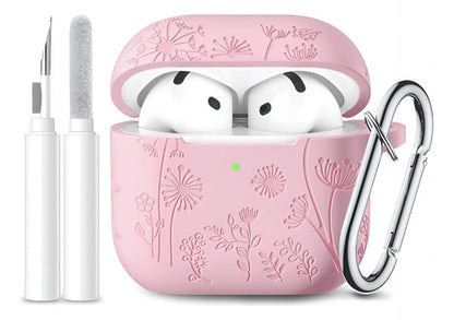 Funda Protectora De Silicona Para AirPods 4 Rosa