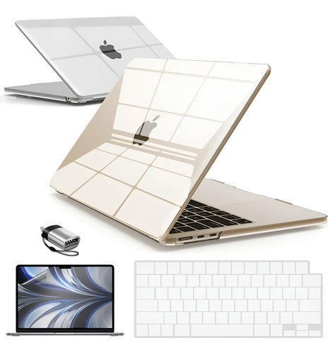 Funda Ibenzer Para Macbook Air 13  2022-2025, Transparente Transparente
