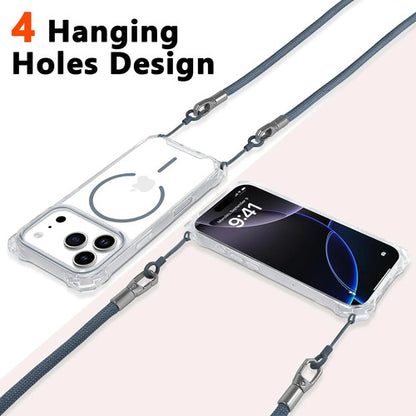 Funda Para iPhone 17 Pro Con Correa Ajustable Gris