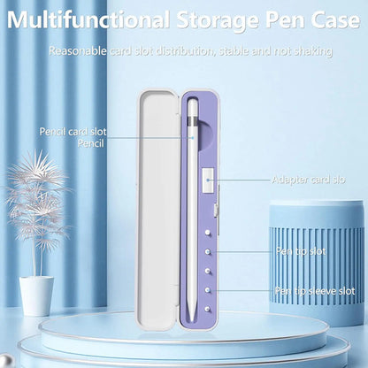 Inesore Estuche Para Apple Pencil Con 5 Puntas Lila