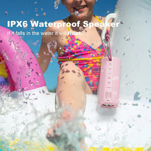Parlante Bluetooth Portátil Impermeable Rosa