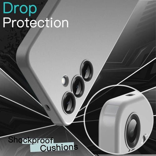 Funda Slim Para Samsung Galaxy S25 Plateado Liso