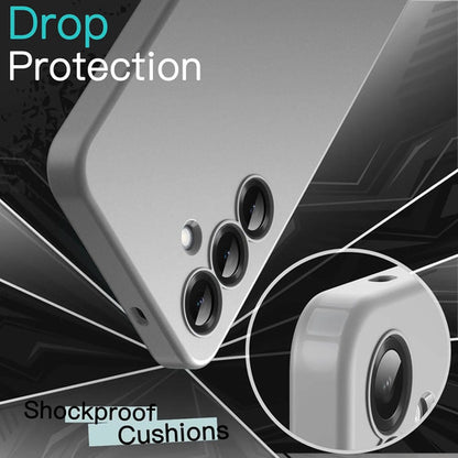 Funda Slim Para Samsung Galaxy S25 Plateado Liso