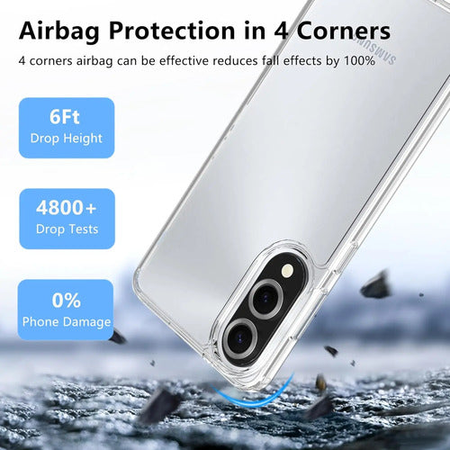 Funda Para Samsung Galaxy S25 Edge Con Protector Transparente