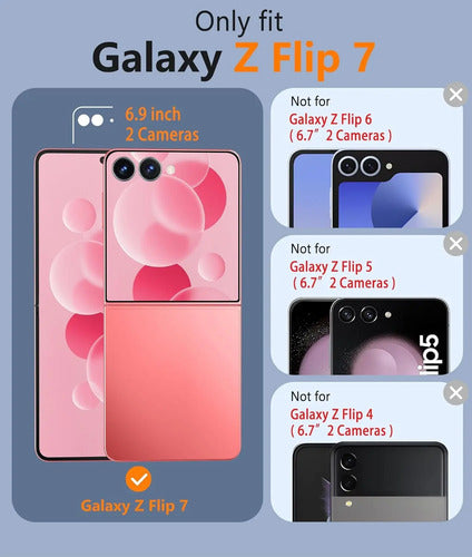 Funda Magnética Para Samsung Galaxy Z Flip 7 Rosa