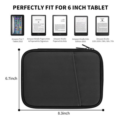 Funda De Tela Para Kindle De 6 Y 7 Pulgadas Negro