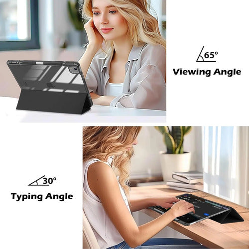 Funda Para iPad Air Con Soporte Para Lápiz Negro