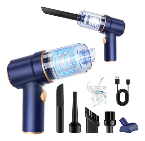 Aspiradora Y Soplador De Aire Kmm 9000pa Azul