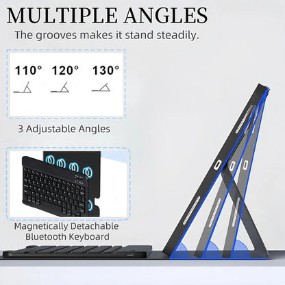 Funda Con Teclado Para Samsung Galaxy Tab S10 Lite & S10 Negro