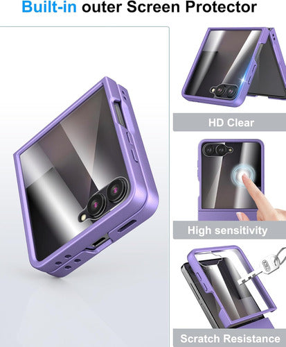 Funda Samsung Galaxy Z Flip 7, Protect De Pantalla Integrado