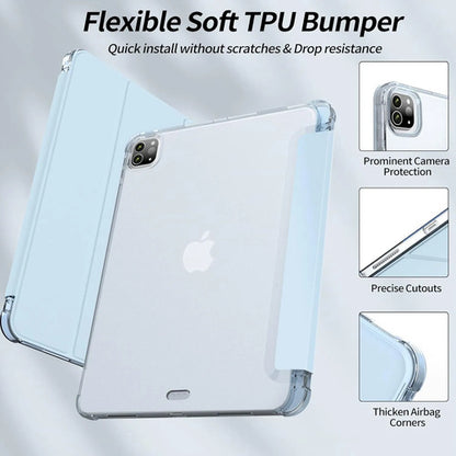 Funda Para iPad Pro 11 Pulgadas Con Soporte Para Lápiz Azul Claro