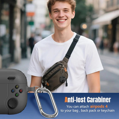Estuche Getino Para AirPods 4 Con Kit De Limpieza, Negro Negro
