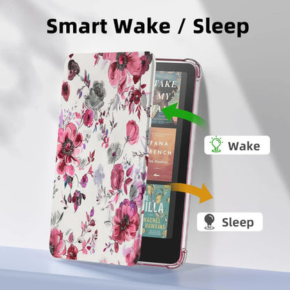 Funda Para Kindle 7 Pulgadas (12a Generación 2024) Rosa Floral
