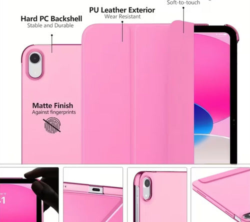 Funda Timovo Para iPad A16 11th Gen 2025 Rosa Pálido